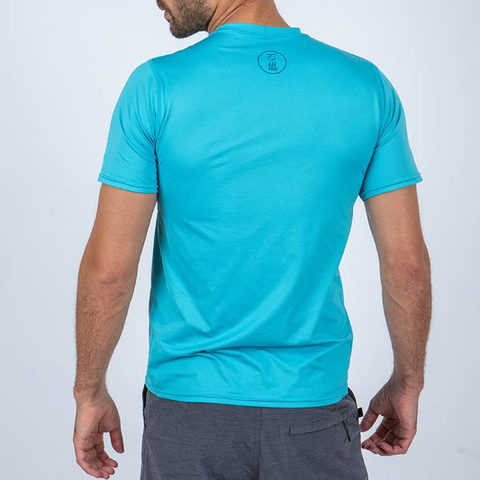 Fourth Element Ocean Positive Short Sleeves Hydro-T Azure Blue - Men - Infinity DiveFourth Element Ocean Positive Short Sleeves Hydro-T Azure Blue - MenFourth Element