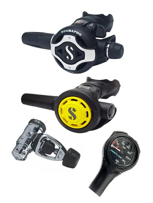 Scubapro Regulator Set: MK19 Evo | S620 Ti | Octopus + Free Cressi SPG - Infinity DiveScubapro Regulator Set: MK19 Evo | S620 Ti | Octopus + Free Cressi SPGScubapro