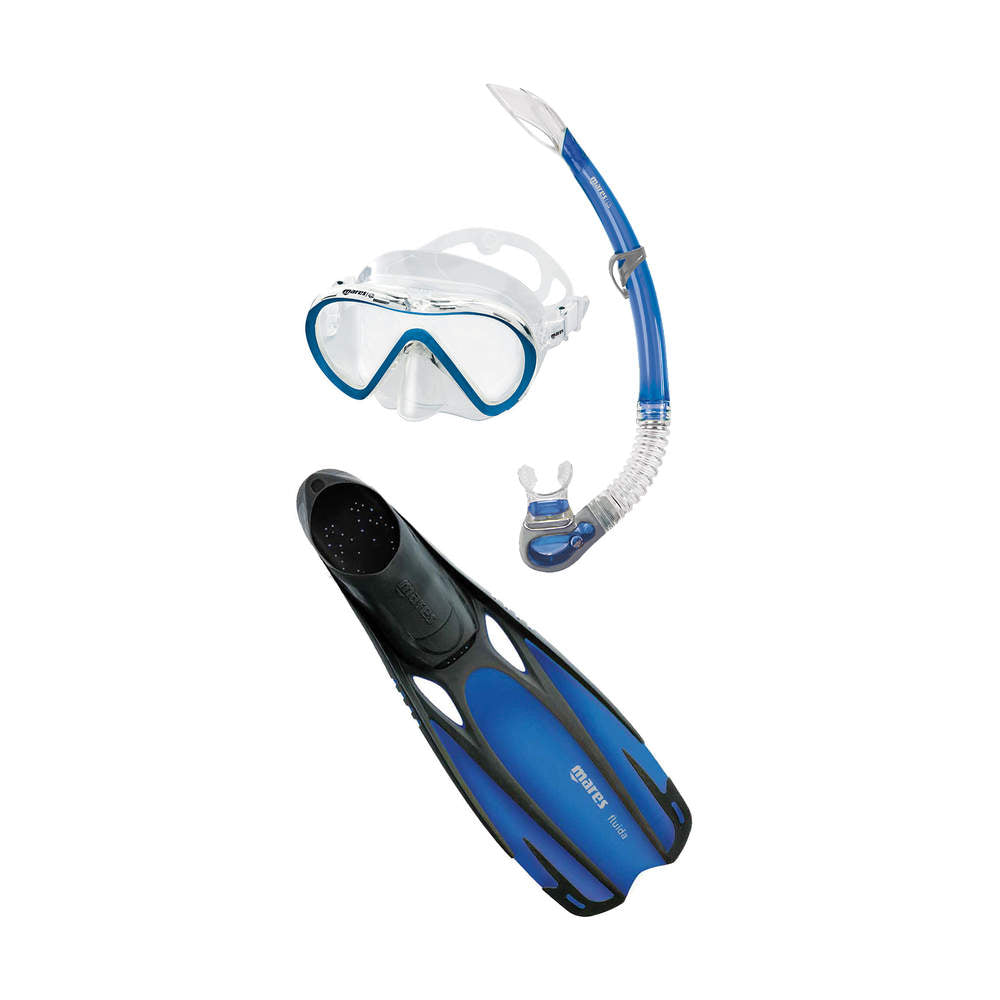 Mares Cobia Fluida Mask, Snorkel & Fins Snorkelling Set