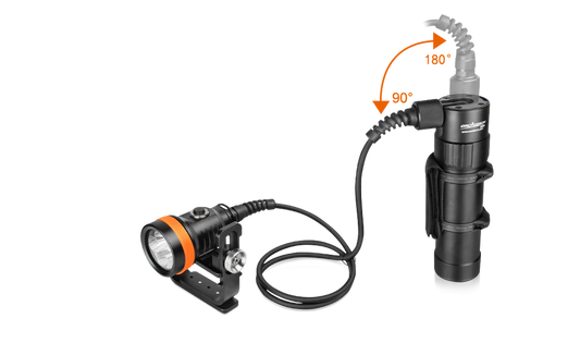 OrcaTorch D630 V2.0 Canister Dive Light / Torch 4000 Lumens