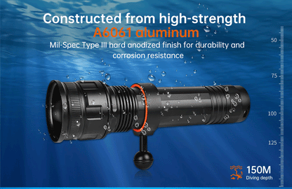 Orcatorch D950V 2.0 Underwater Dive Light/ Torch - 10500 Lumens