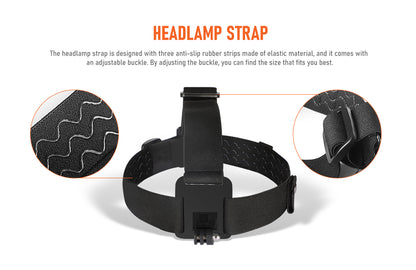 Orcatorch Mazu TD01 Underwater Dual Colour Dive Head Lamp - 1200 Lumens