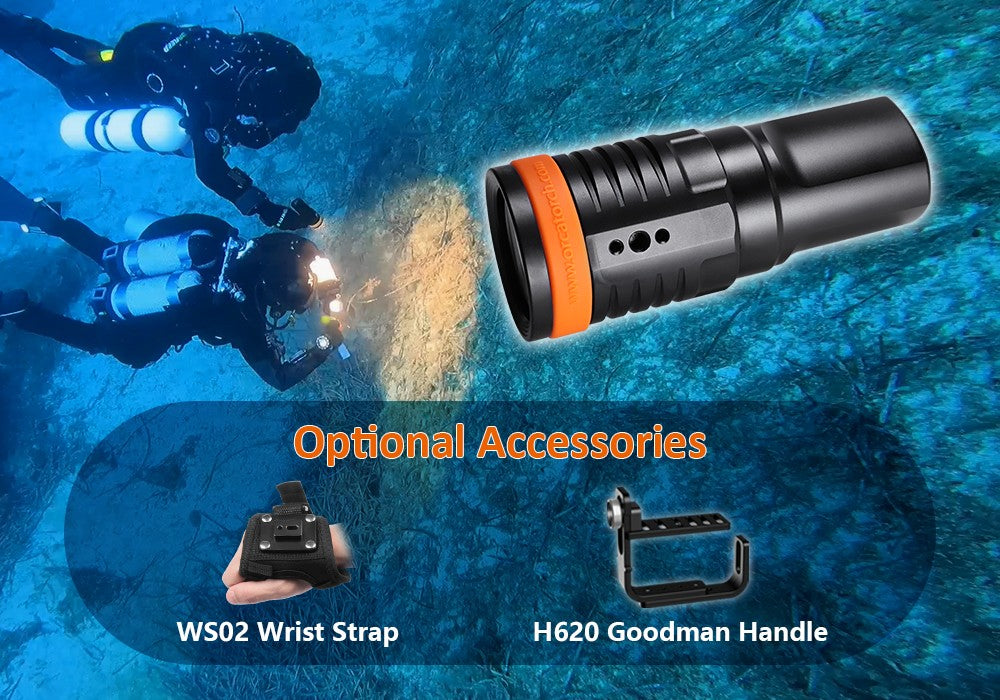 Orcatorch D910V Underwater Dive Light/ Torch - 5000 Lumens