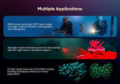 Orcatorch D710V MK2 Underwater Video Light