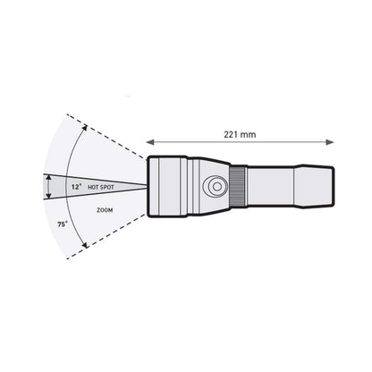Mares EOS 20LRZ Aluminium Rechargeable Dive Torch - 2300 Lumens