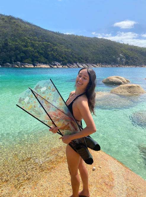 Divermon Rainbow Free Diving Fins Blades - Composite Soft