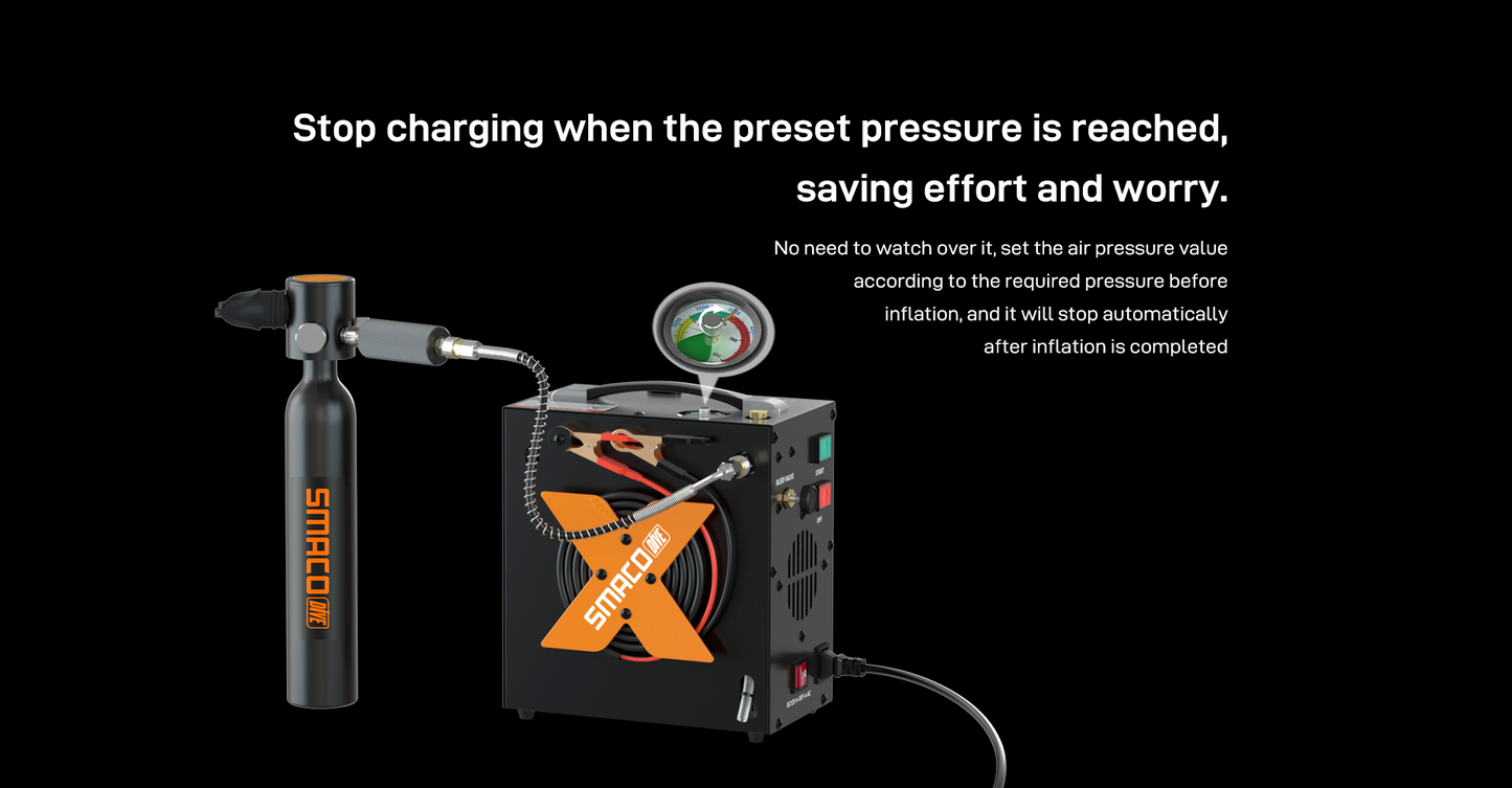 Smaco Portable High Pressure 4500Psi Electric Air Compressor