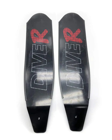 DiveR - Innegra Black  Free Diving Fin Blades