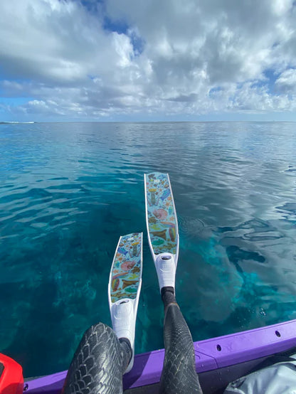 Divermon Rainbow Free Diving Fins Blades - Composite Soft