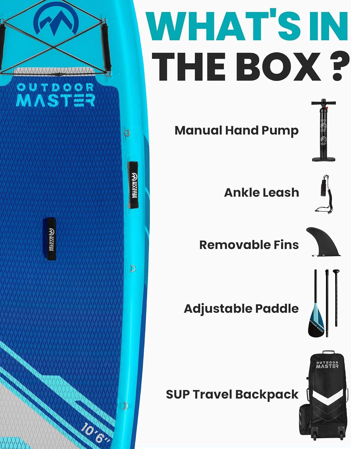 Outdoor Master Inflatable SUP Board