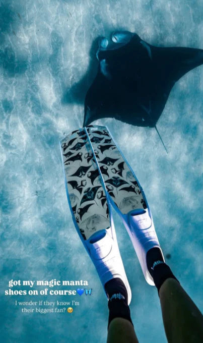 Divermon Manta Free Diving Fins Blades - Composite Soft