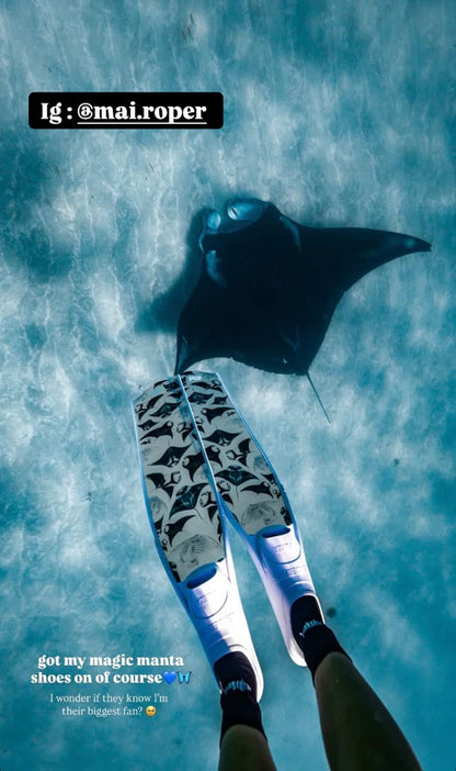 Divermon Manta Free Diving Fins Blades - Composite Soft