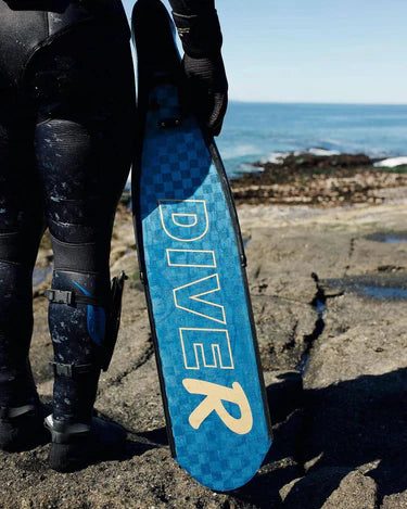 DiveR - HypeTex Blue Free Diving Fin Blades