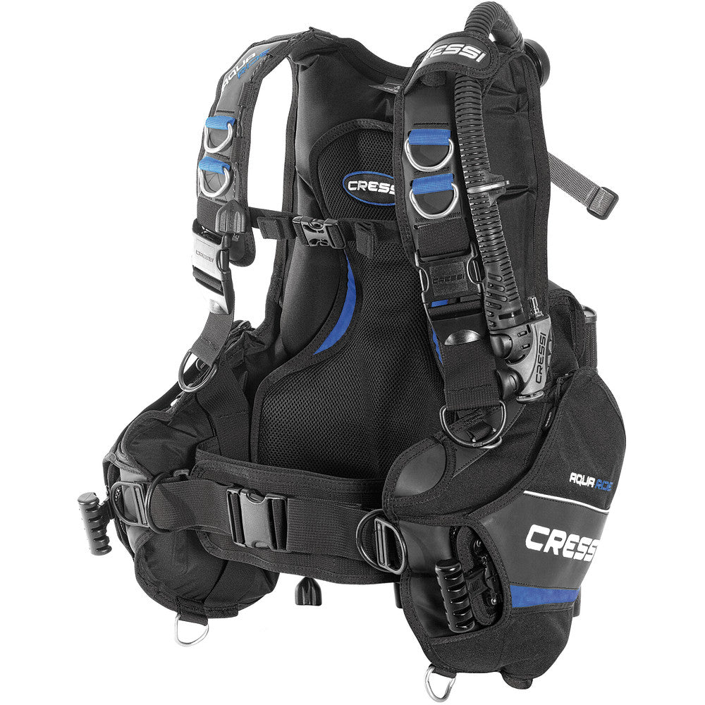 Cressi Aquaride BCD + MC9 紧凑型调节器 + 八达通 + 迷你 Spg 套装 - Aquaride 套装