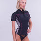 Sharkskin Chillproof Short Sleeve Chest Zip Top - Women