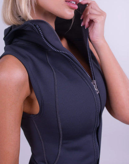 Sharkskin T2 Chillproof Full Zip Vest With Hood - Women
