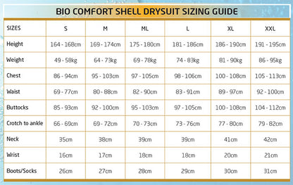 Apollo BCS Bio Comfort Shell Drysuit with Foot Valves - Unisex