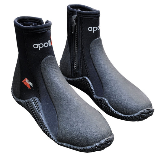 Apollo Edge Neoprene Dive Boots with Zip - 5mm