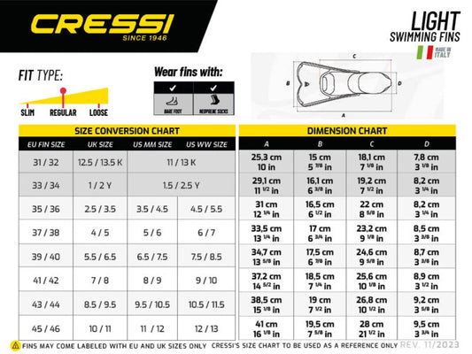Cressi Light Swim Fins
