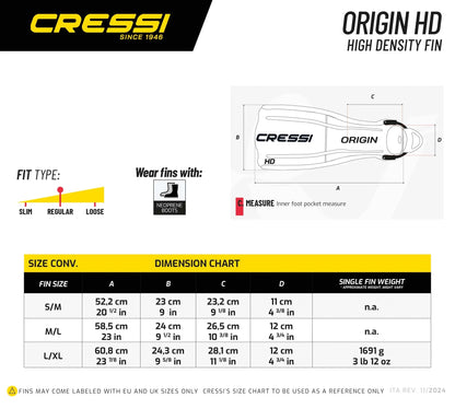 Cressi Gara 模块化涡轮团队碳翅片