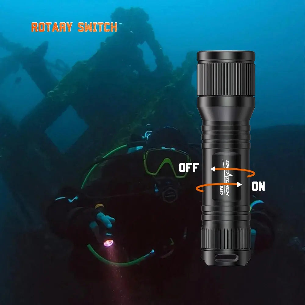 OrcaTorch D560 700 Lumens Dive Light Small & Lightweight