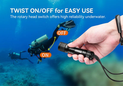 OrcaTorch D560 700 Lumens Dive Light Small & Lightweight