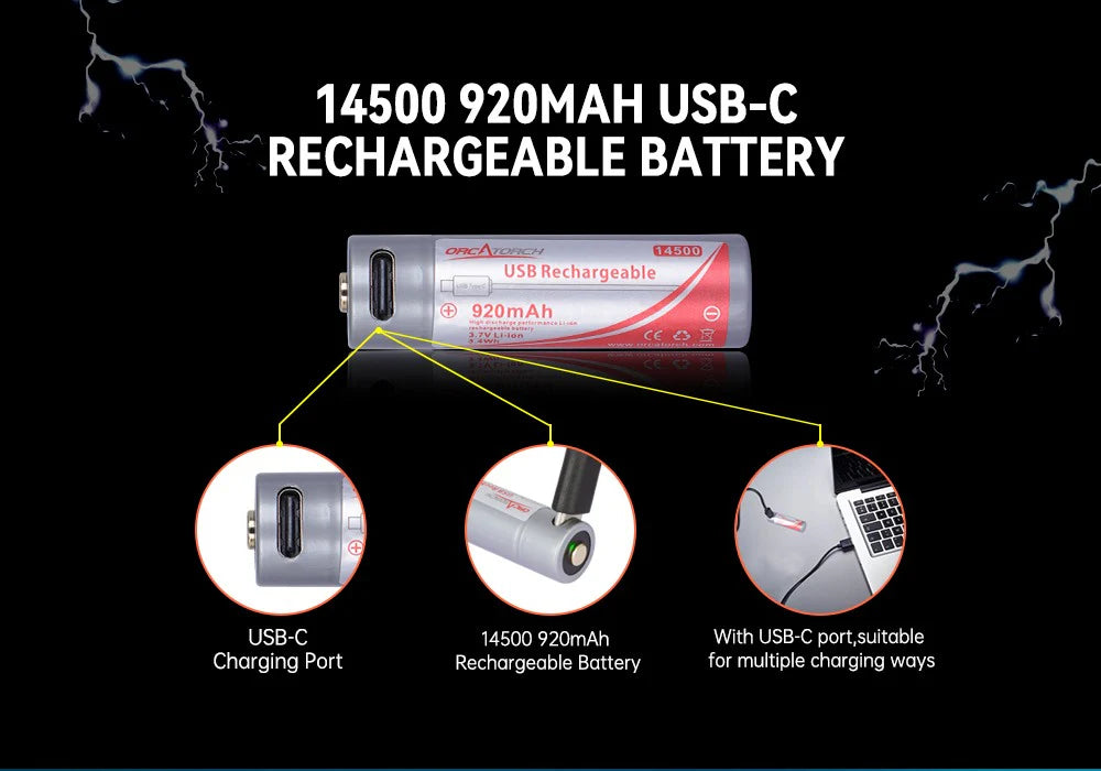 OrcaTorch D560 700 Lumens Dive Light Small & Lightweight