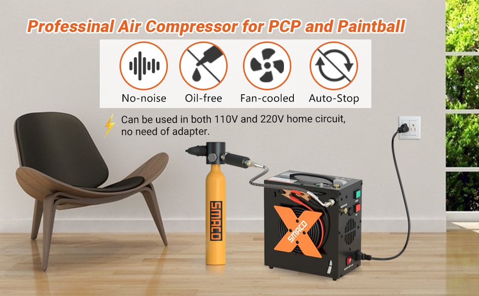 Smaco Portable High Pressure 4500Psi Electric Air Compressor