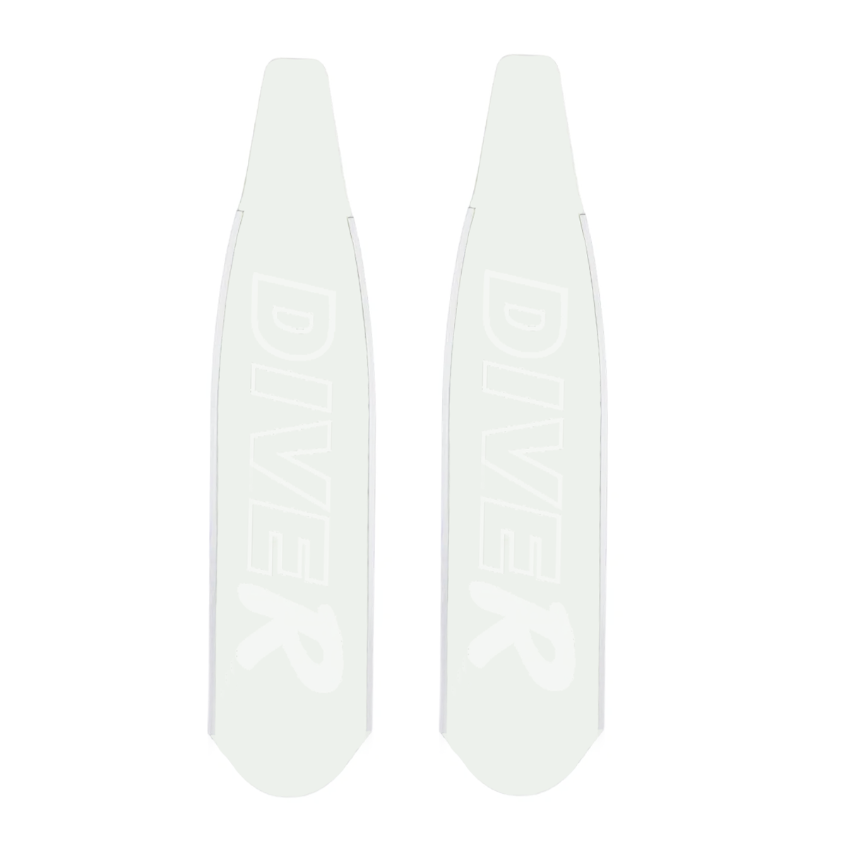 DiveR Clear Free Diving Fin Blades