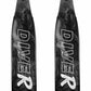 DiveR - Mermaid Black & White by Naomi Gittoes Free Diving Fin Blades