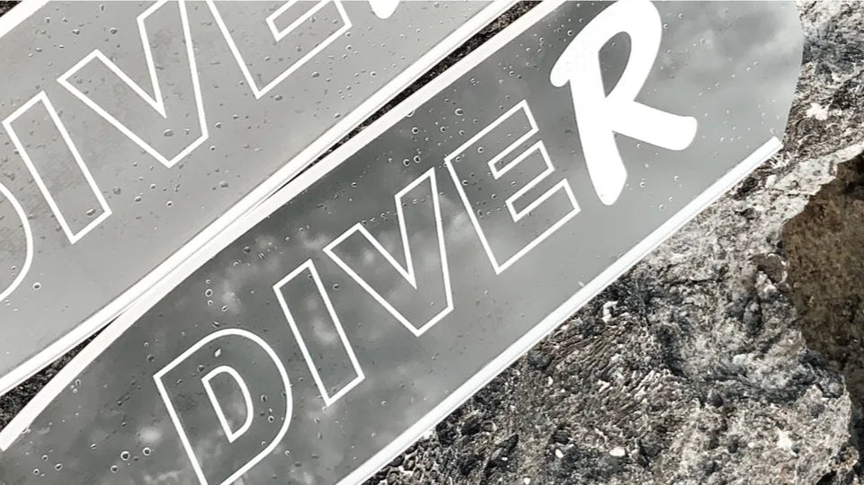 DiveR Clear Free Diving Fin Blades