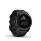Garmin Epix™ Pro（第 2 代）- 标准版 47 毫米智能手表 - 石板灰色，黑色表带