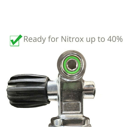 Faber Steel Cylinder 9L - 232 Bar with Option Valve