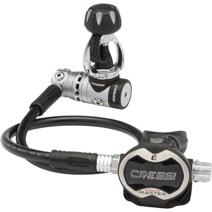 Main product image displaying the AC25M Master Cromo regulator system
