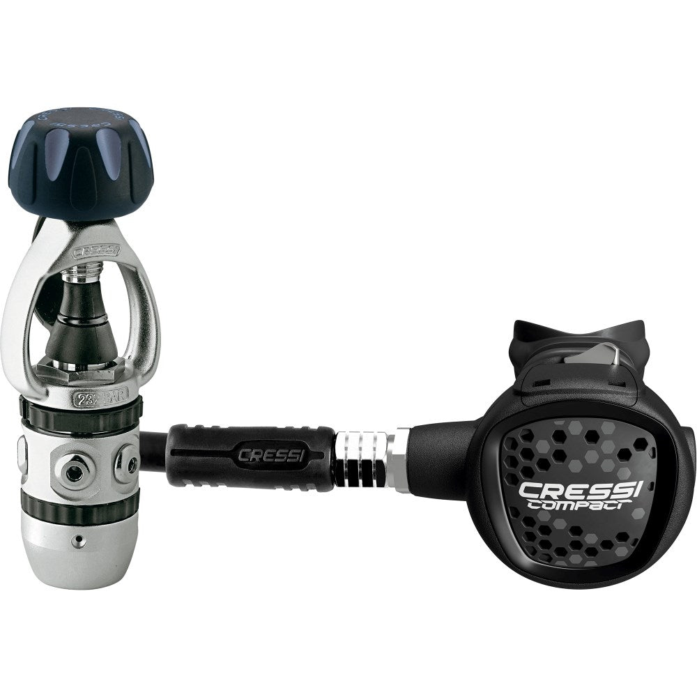Front profile of the AC2 Compact regulator set showing balanced layout
