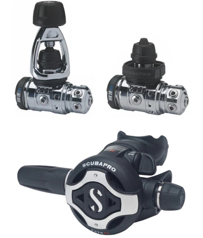 Main product image displaying the complete MK19 EVO and S620Ti regulator system
