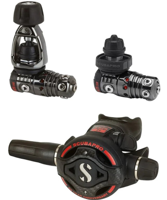 Main product image displaying the limited edition MK25 EVO and S620Ti Carbon BT regulator set
