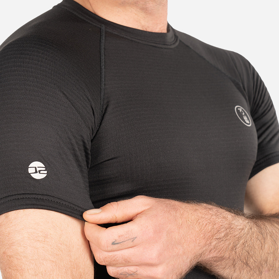 Fourth Element J2 Short Sleeves Top Black - Ocean Positive - Men