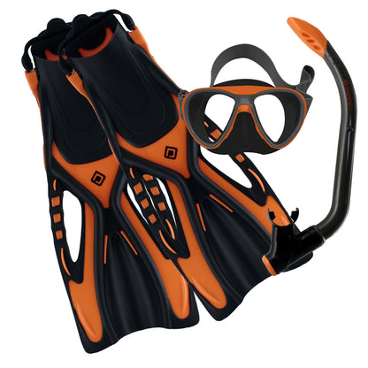 Oceanpro Bondi Mask + Snorkel + Fins Set - Junior