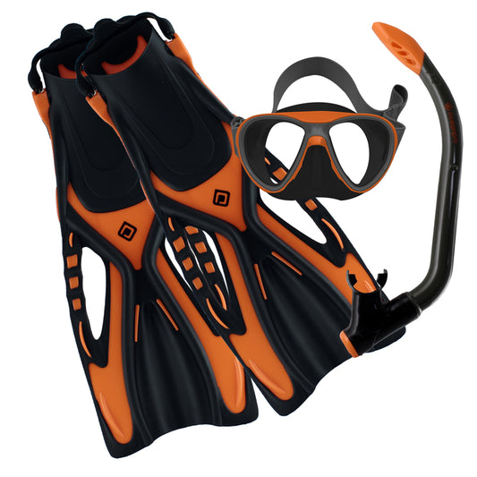 Oceanpro Bondi Mask + Snorkel + Fins Set - Junior