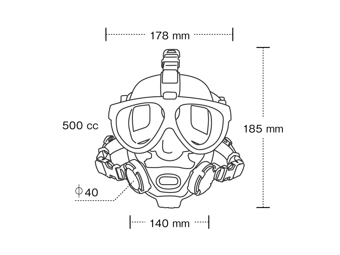 Gull Mantis Full Face Mask