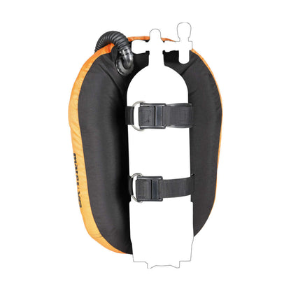 Mares XR High Volume Single Backmount Set with stainless steel backplate and 170N donut wing