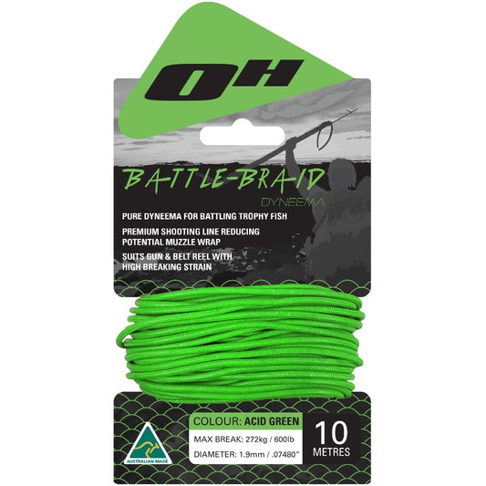 Ocean Hunter Battle Braid Dyneema 10m Winder Card