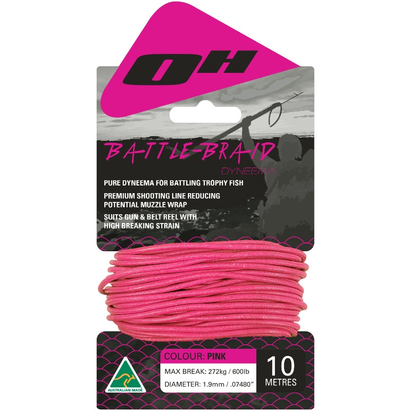 Ocean Hunter Battle Braid Dyneema 10m Winder Card