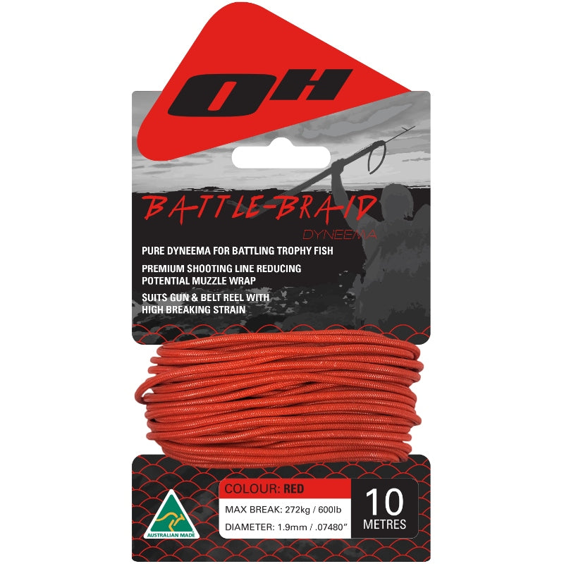 Ocean Hunter Battle Braid Dyneema 10m Winder Card