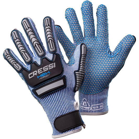 Cressi Hex Grip Dive Gloves - Blue