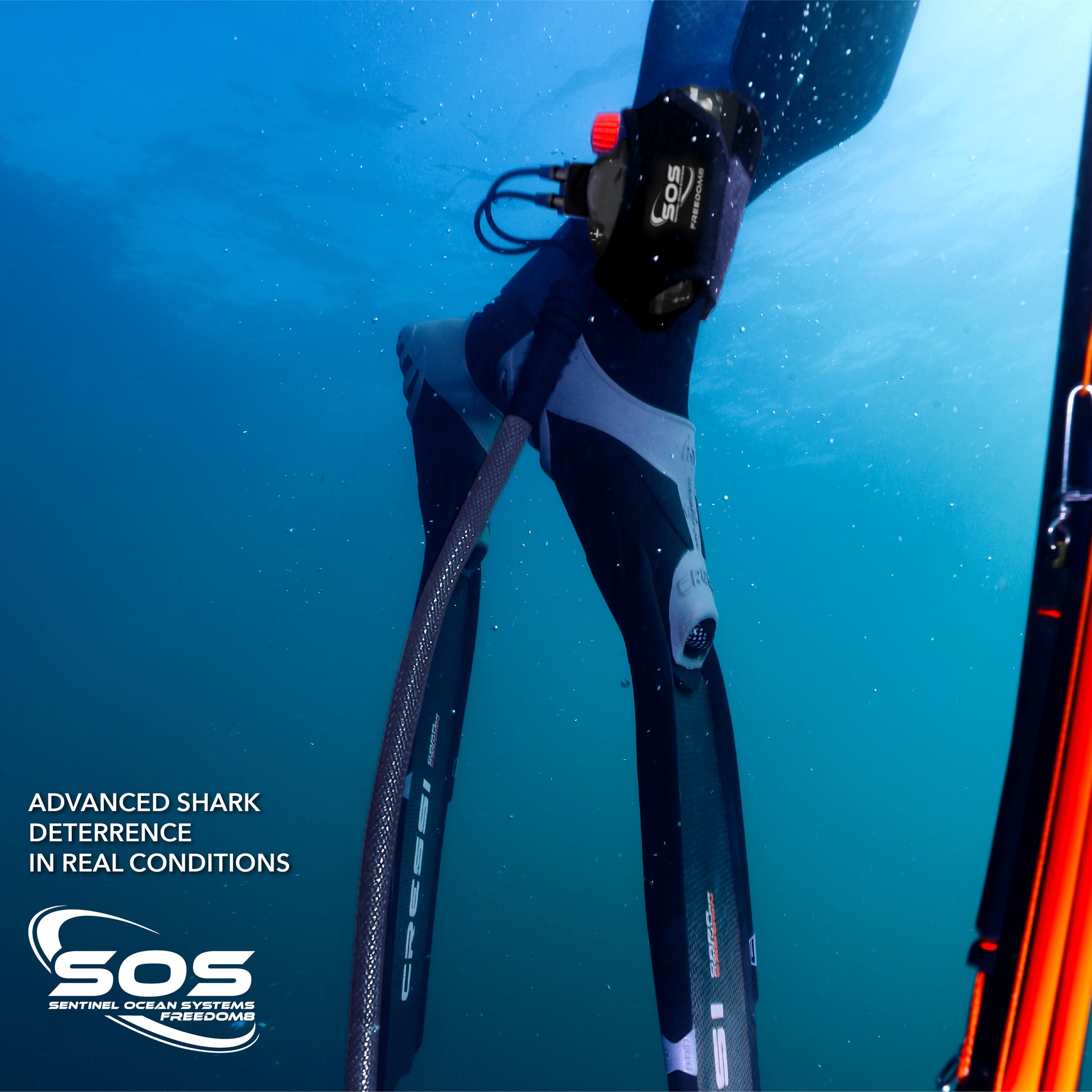 SOS Freedom8 Shark Deterrent | Electronic Shark Deterrent Device | Infinity Dive