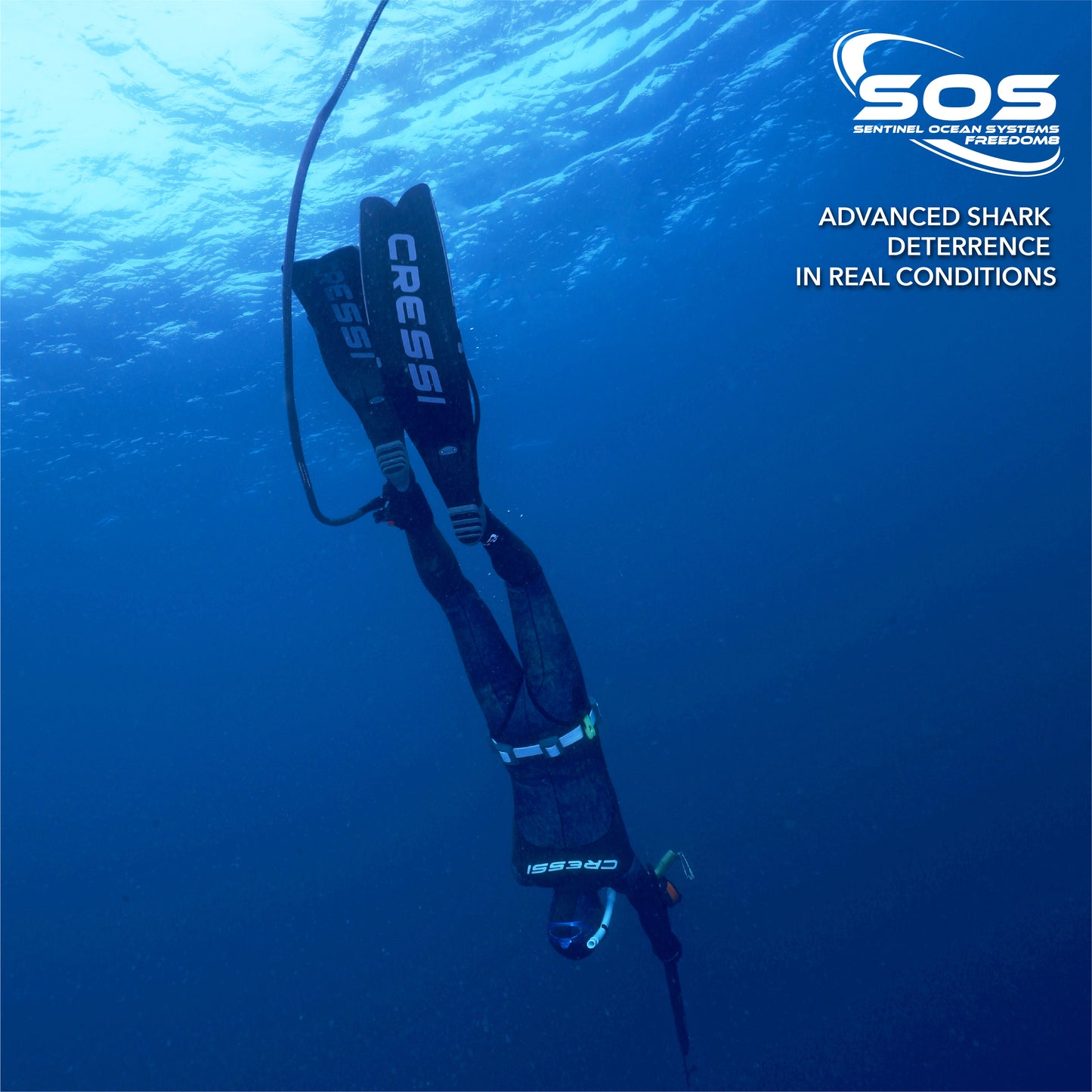 SOS Freedom8 Shark Deterrent | Electronic Shark Deterrent Device | Infinity Dive