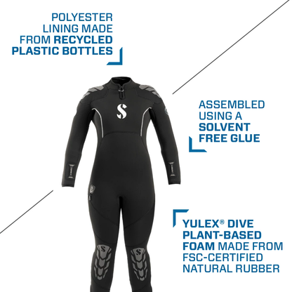 Scubapro Everflex Yulex 7.5/5mm 潜水蒸汽潜水服 - 女式