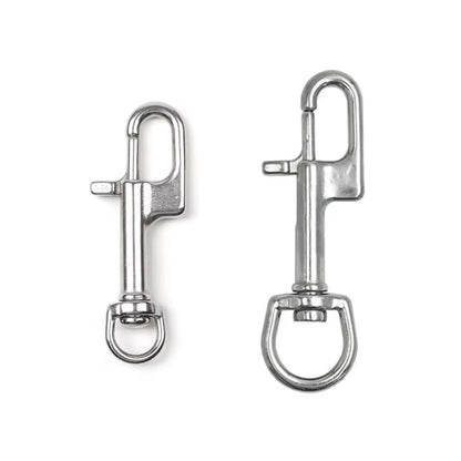 Cressi stainless steel Tec bolt snap with swivel for scuba diving equipment